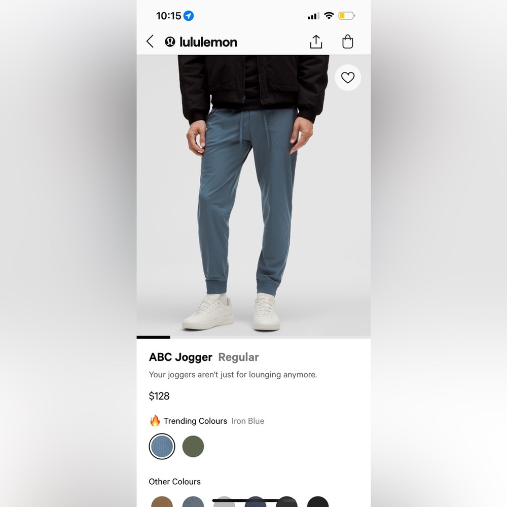 Lululemon abc joggers Medium Iron Blue